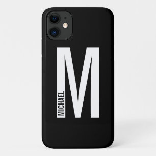 Case-Mate iPhone Case Monogramme et nom personnalisés modernes