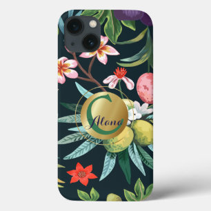 Case-Mate iPhone Case Monogramme exotique tropical du paradis floral