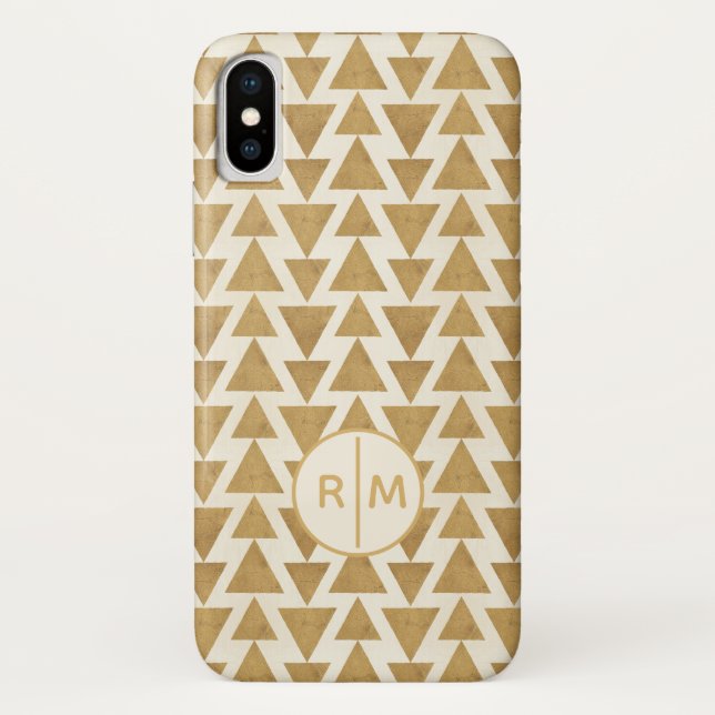 Coques Case-Mate iPhone Monogramme| Extérieur Geo Step| Patte géométrique  (Dos)