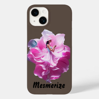Coque Pour iPhone 14 Monogramme Extraordinaire de fille dansante Brown