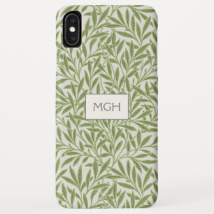 Case-Mate iPhone Case Monogramme Feuille vintage vert saule