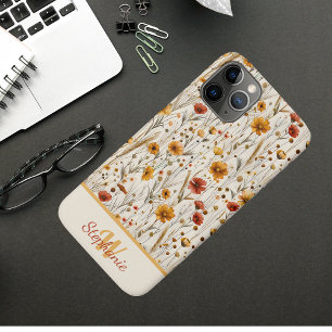Case-Mate iPhone Case Monogramme Fleur sauvage rustique - Motif Floral B