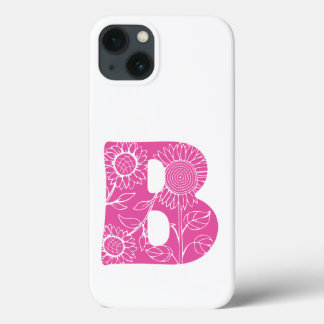 Case-Mate iPhone Case monogramme floral B lettre majuscule