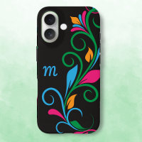 Monogramme floral déco