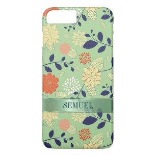 Coque Case-Mate Pour iPhone Monogramme Floral Design Accent métallique