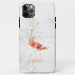 Case-Mate iPhone Case Monogramme Floral Nom Initiale L Lettre Personnali