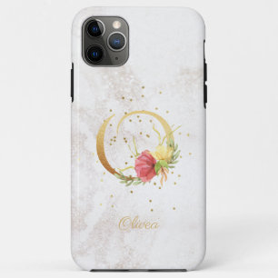 Case-Mate iPhone Case Monogramme Floral Nom Initiale Lettre O Personnali