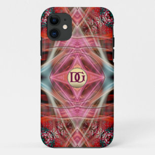 Coque iPhone 11 Monogramme Fractal Diamond Dreams Personnalisé iPh