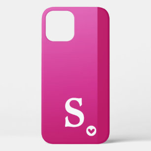 Case-Mate iPhone Case Monogramme Girly Purple Heart Simple Moderne Chic