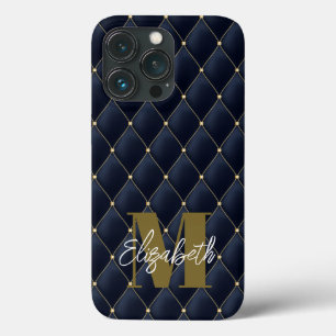 Case-Mate iPhone Case Monogramme glamour Motif matelassé Marine