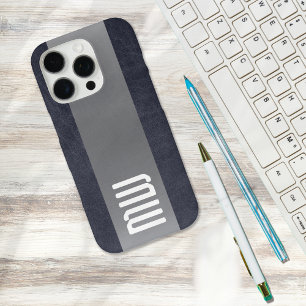 Coques iPhone 16 Pro Monogramme gras en cuir métallisé avec lanière