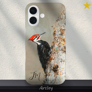 Coque Pour iPhone 16 Monogramme initial de Birdwatch Pic Pilé