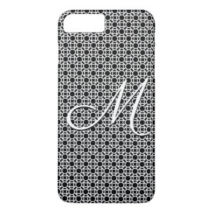 Case-Mate iPhone Case Monogramme initial géométrique noir et blanc