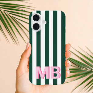 Coque Pour iPhone 16 Monogramme initial minimaliste moderne