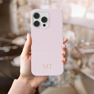 Coque iPhone 15 Pro Max Monogramme initial minimaliste moderne