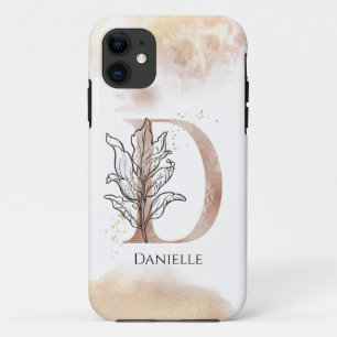 Case-Mate iPhone Case Monogramme Initial Moderne Lettre D Boho Personnal