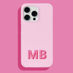 Coque iPhone 15 Pro Max Monogramme initial moderne simple
