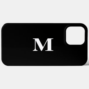 Case-Mate iPhone Case Monogramme Initiales Nom personnalisé Black White 