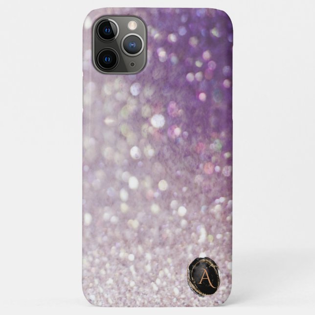 Coques Case-Mate iPhone *~* Monogramme Lavender Gradient Ombre Parties sci (Dos)