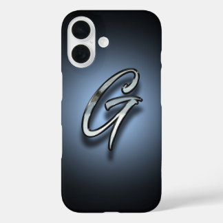 Coque Pour iPhone 16 Monogramme Lett er G Spotlight Fond