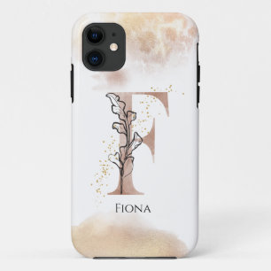 Case-Mate iPhone Case Monogramme Lettre moderne initiale F Boho Personna