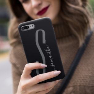 Coque Pour iPhone 14 Monogramme manuscrit moderne