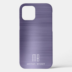 Case-Mate iPhone Case Monogramme métallique violet Coque-coque iphone Ma