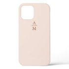 Monogramme minimaliste moderne Pastel Pink et cuiv