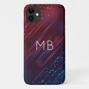 Case-Mate iPhone Case Monogramme Moderne Bourgogne Marine Bleu Personnal