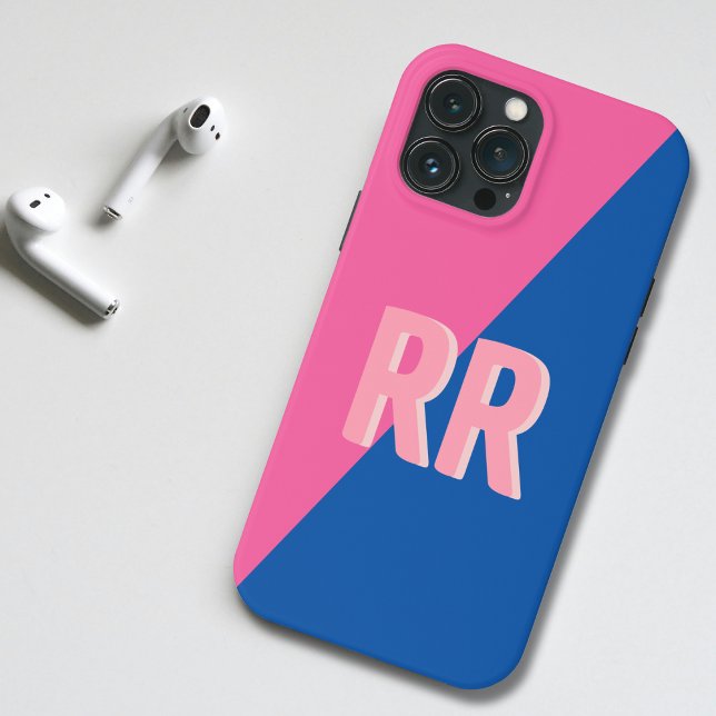 Coques Case-Mate iPhone Monogramme moderne coloré (Créateur téléchargé)