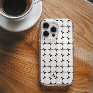 Coque Pour iPhone 16 Monogramme moderne géométrique tendance