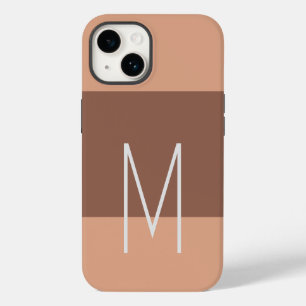 Coque Pour iPhone 14 Monogramme moderne initiale simple