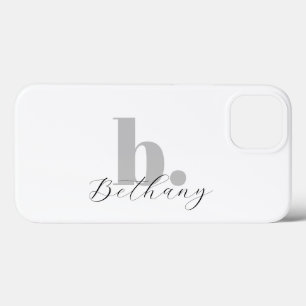 Case-Mate iPhone Case Monogramme moderne minimaliste Nom du script