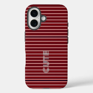 Coque Pour iPhone 16 Monogramme moderne trié