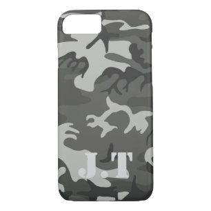 Coque iPhone 8/7 Monogramme Motif de Camouflage urbain