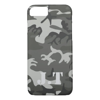 Coque iPhone 8/7 Monogramme Motif de Camouflage urbain