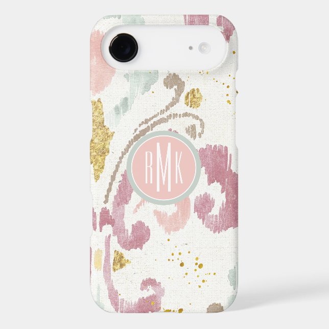 Coques Case-Mate iPhone Monogramme| Motif Soft Deco (Verso)