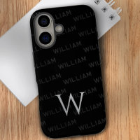 Monogramme motif Typographie moderne
