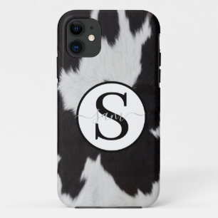 Case-Mate iPhone Case Monogramme noir blanc de vache