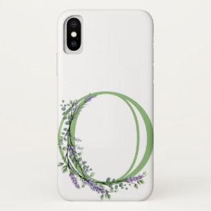 Case-Mate iPhone Case Monogramme O Lavande Eucalyptus