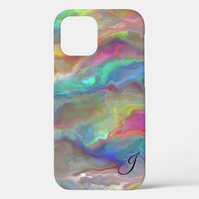 Coques Case-Mate iPhone Monogramme optique (Verso)