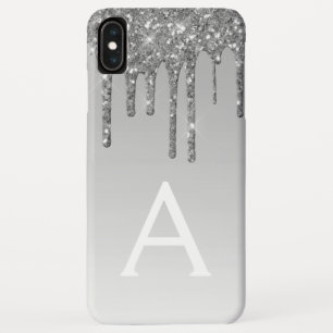 Case-Mate iPhone Case Monogramme Parties scintillant de luxe Silver Blin