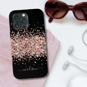 Case-Mate iPhone Case Monogramme Parties scintillant Rose or moderne éti