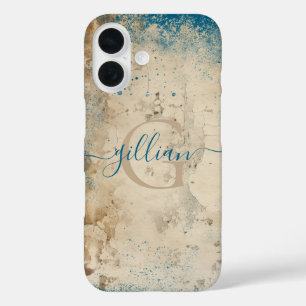 Coque Pour iPhone 16 Monogramme personnalisé