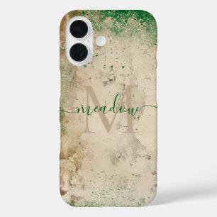 Coque Pour iPhone 16 Monogramme personnalisé
