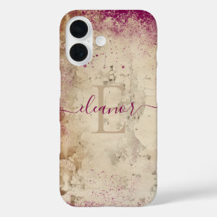 Coque Pour iPhone 16 Monogramme personnalisé