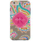 Monogramme personnalisé Mocha Bohemian Paisley