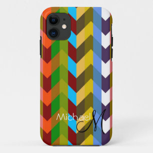Etui iPhone Case-Mate Monogramme personnalisé Moderne Chevron Zigzag 10