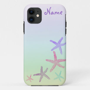 Coque Case-Mate Pour iPhone Monogramme personnalisé Starfish Pastel