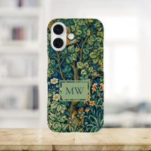 Monogramme personnalisé William Morris Pheasant
